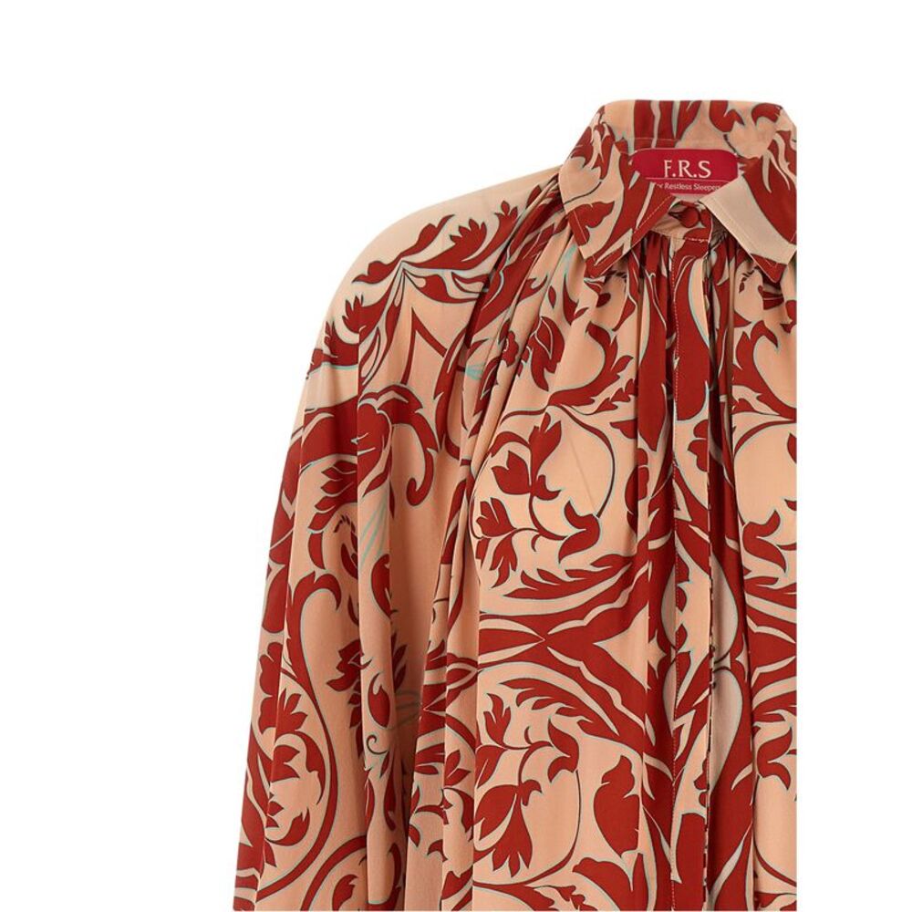 F.R.S. - FOR RESTLESS SLEEPERS Multicolor Silk Long Women's Dress - Picture 3 of 4